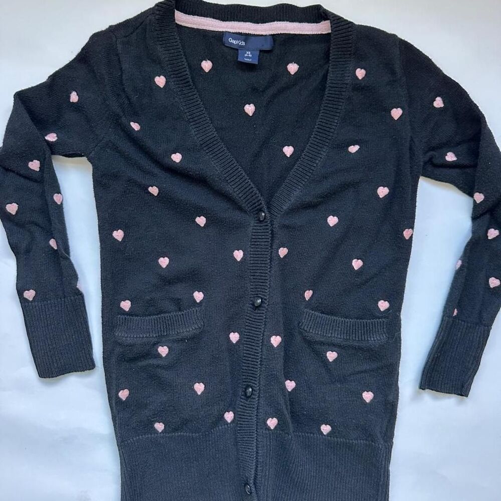 Gap Women's Black and Navy Cardigan